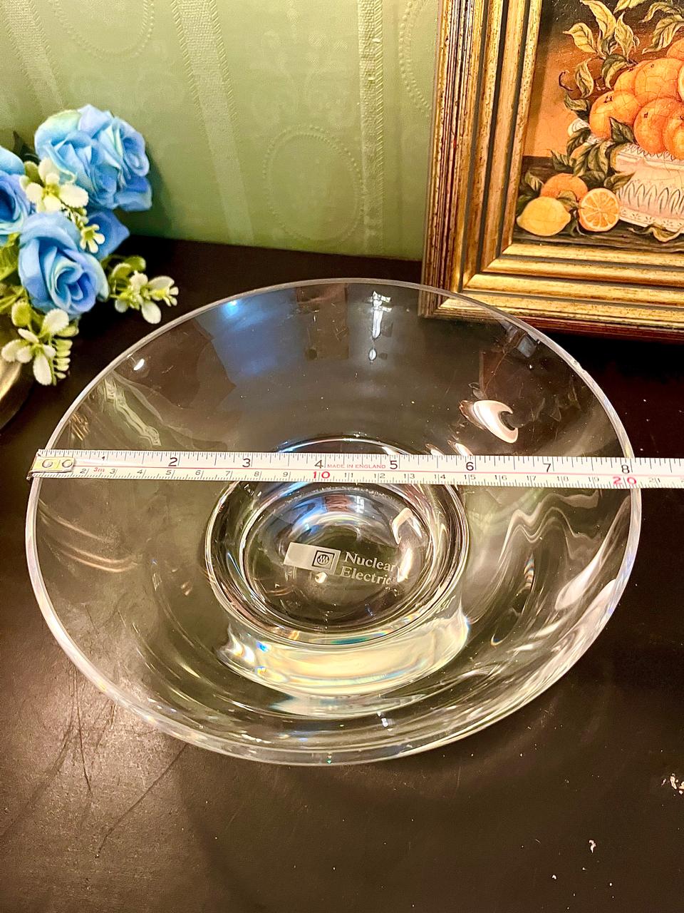 Vintage Nuclear Electric Glass Presentation Bowl 20 cm