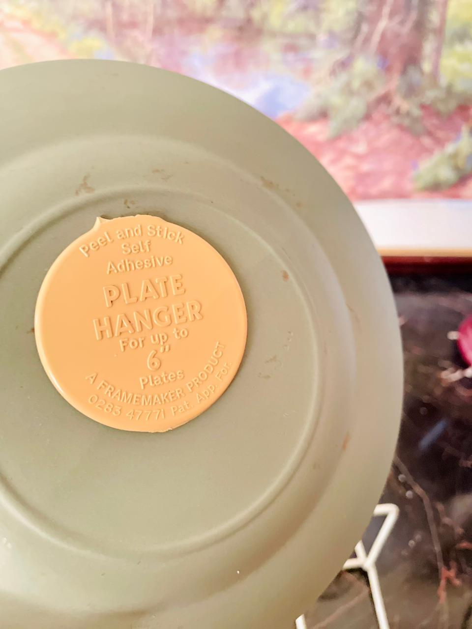 Vintage Wedgwood Jasperware Green Plate with White Relief 7 inches– England