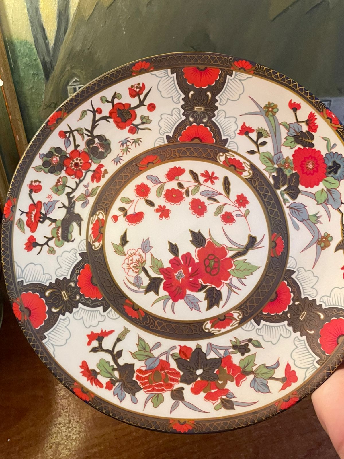 Imari Porcelain Plate | 10" | Vintage Japanese Style