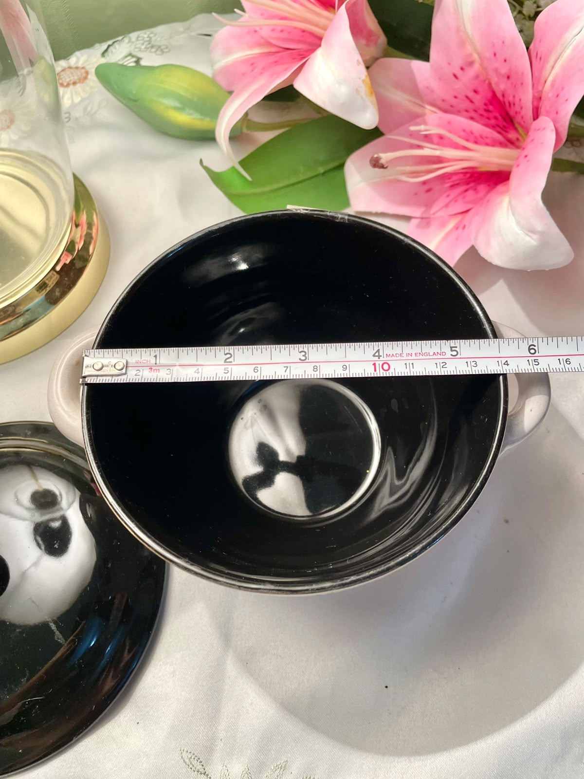 Home Sweet Home Black & White Soup Tureen 15 cm