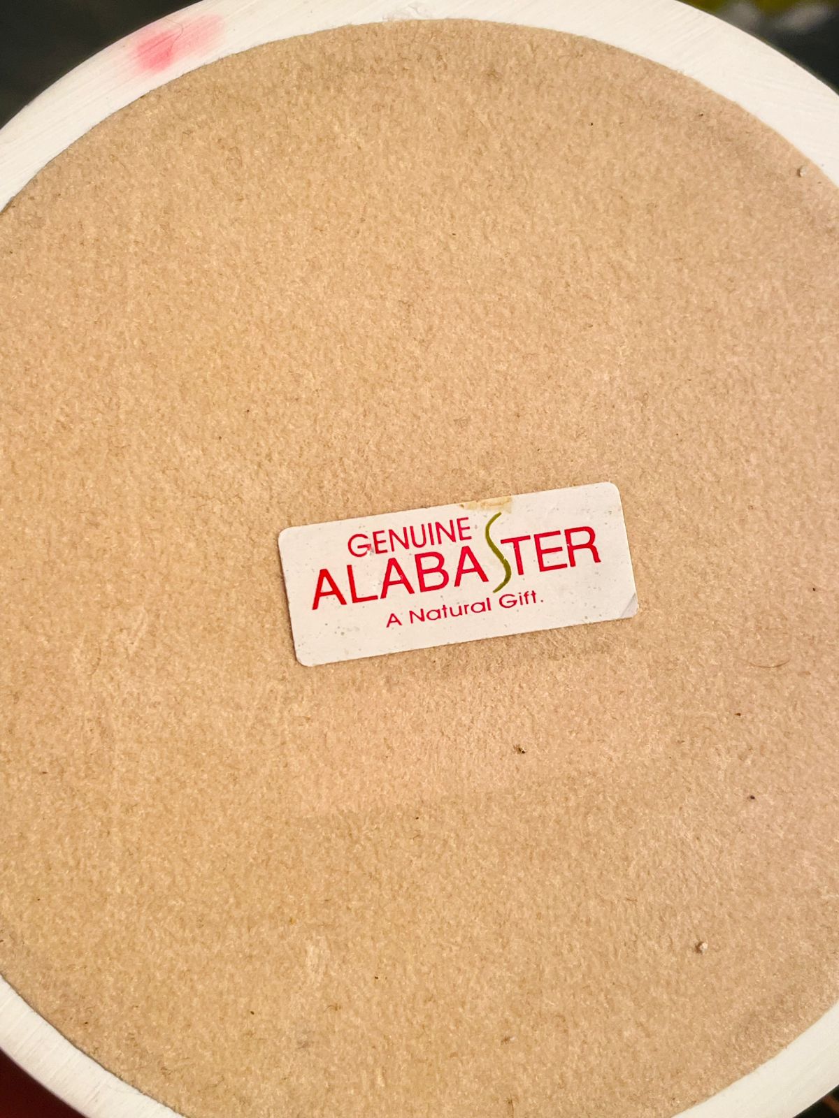 Genuine Alabaster Floral Trinket Box – Handcrafted Collectible Jewelry Box