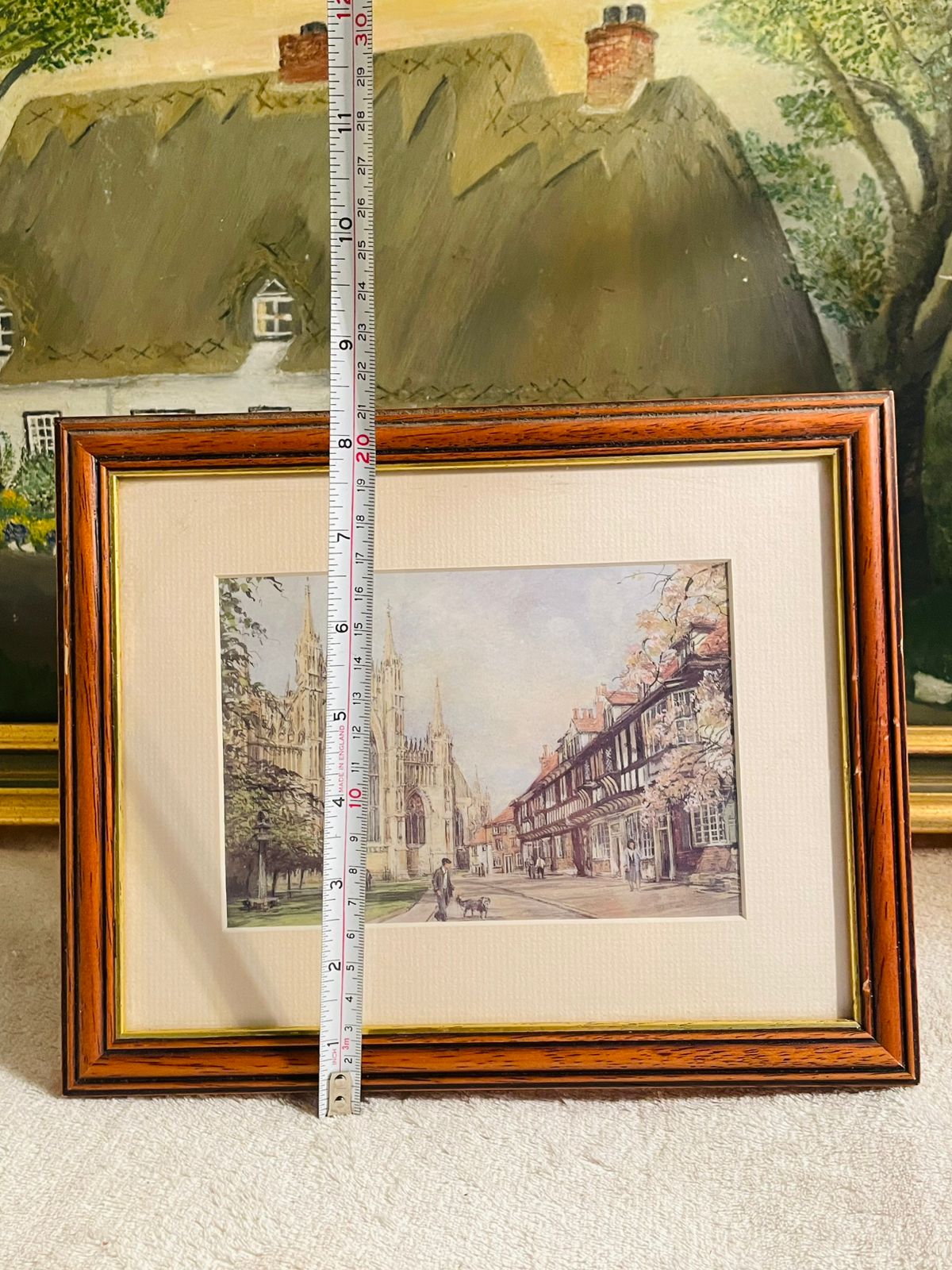 Set of 2 Original Watercolor Painting frames by Pat Bell – St. William’s – Framed Artwork