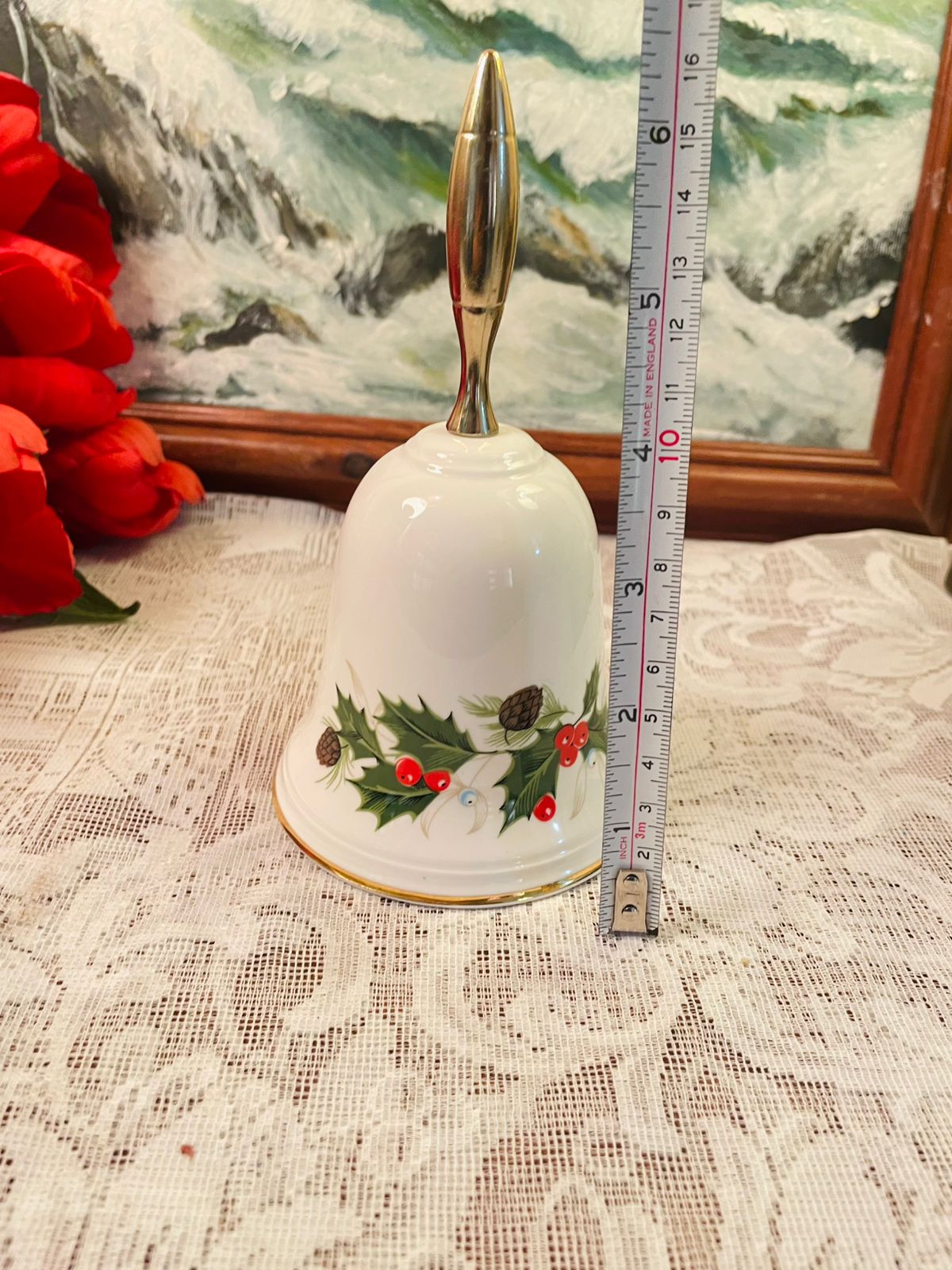 Royal Grafton Noel Holly Bone China Bell