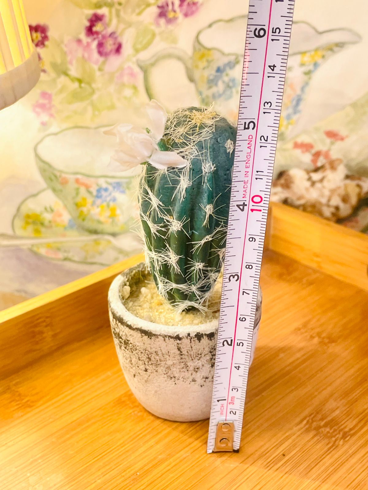 Artificial Cactus in Concrete Pot – Realistic Faux Cactus Plant