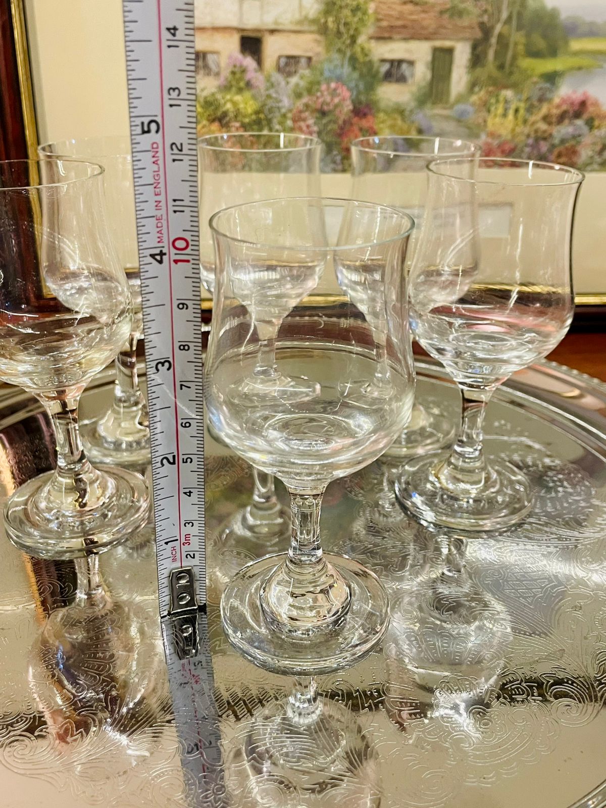 Vintage DEMA Sherry & Port Short Glasses Set of 6 – Fine Rim Crystal, With Box