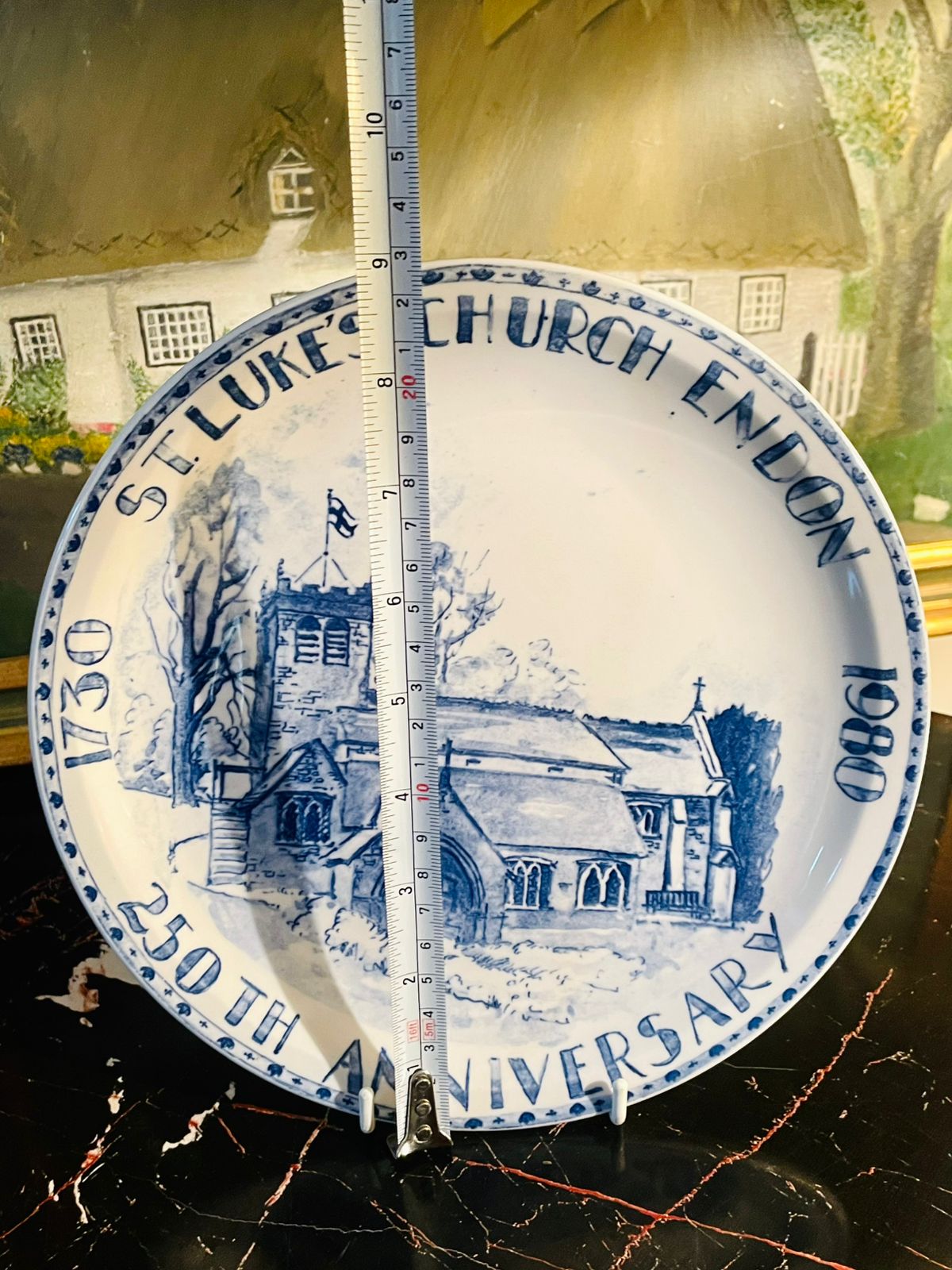 St. Luke’s Church Endon 250th Anniversary Decorative Plate – England (1730–1980)