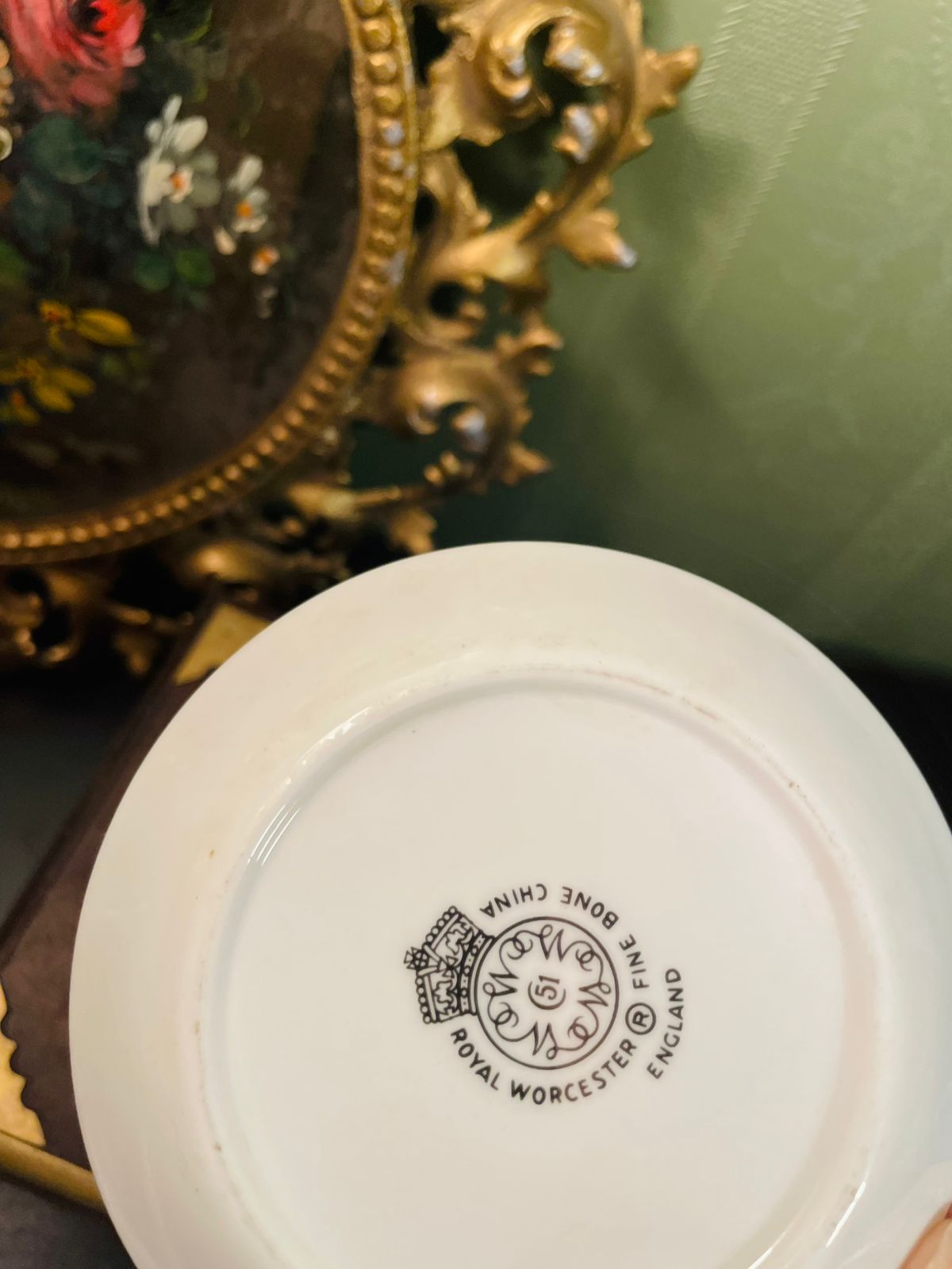 Royal Worcester Bone China Floral Pin Dish Set 4 Inch