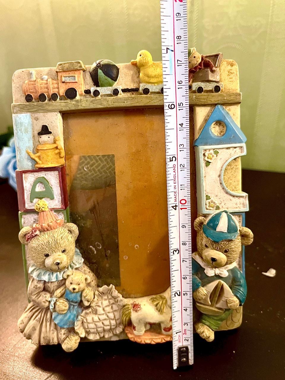 Teddy Bear Nursery Photo Frame 7 Inch Kids Decor
