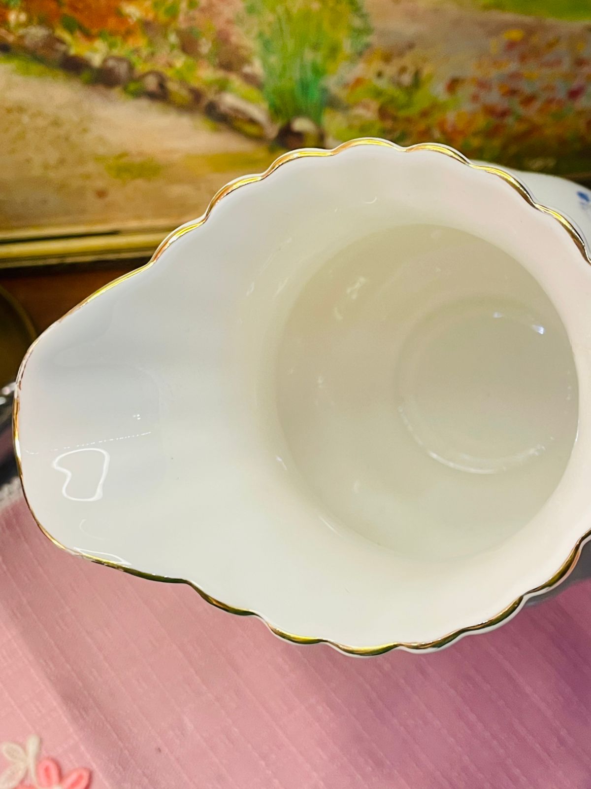 Royal Albert “Memory Lane” Floral Jug / Pitcher – 1 Litre – Vintage England Bone China