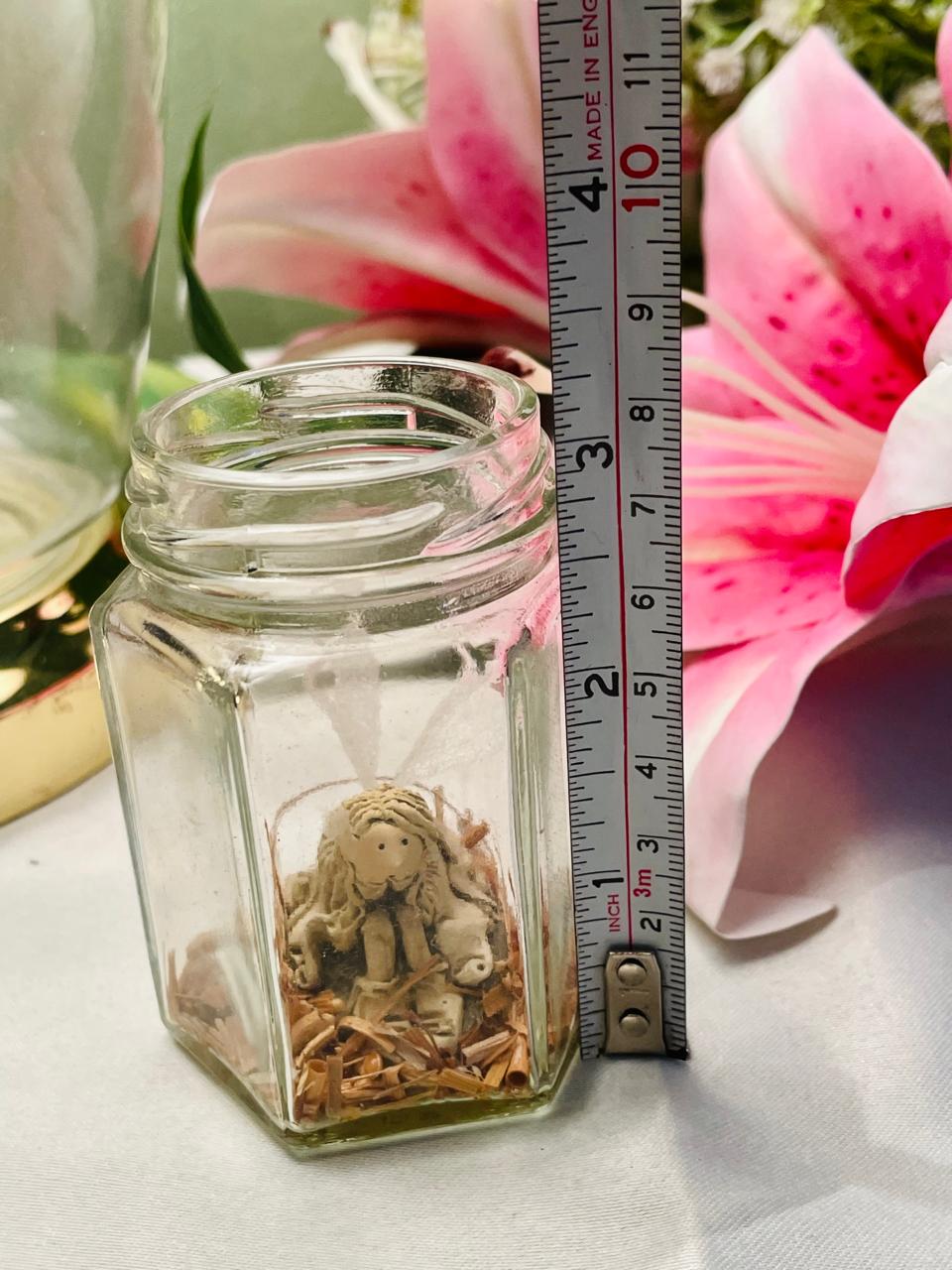 The Friend Catchers 1992 Miniature Glass Jar Figurine 9 cm