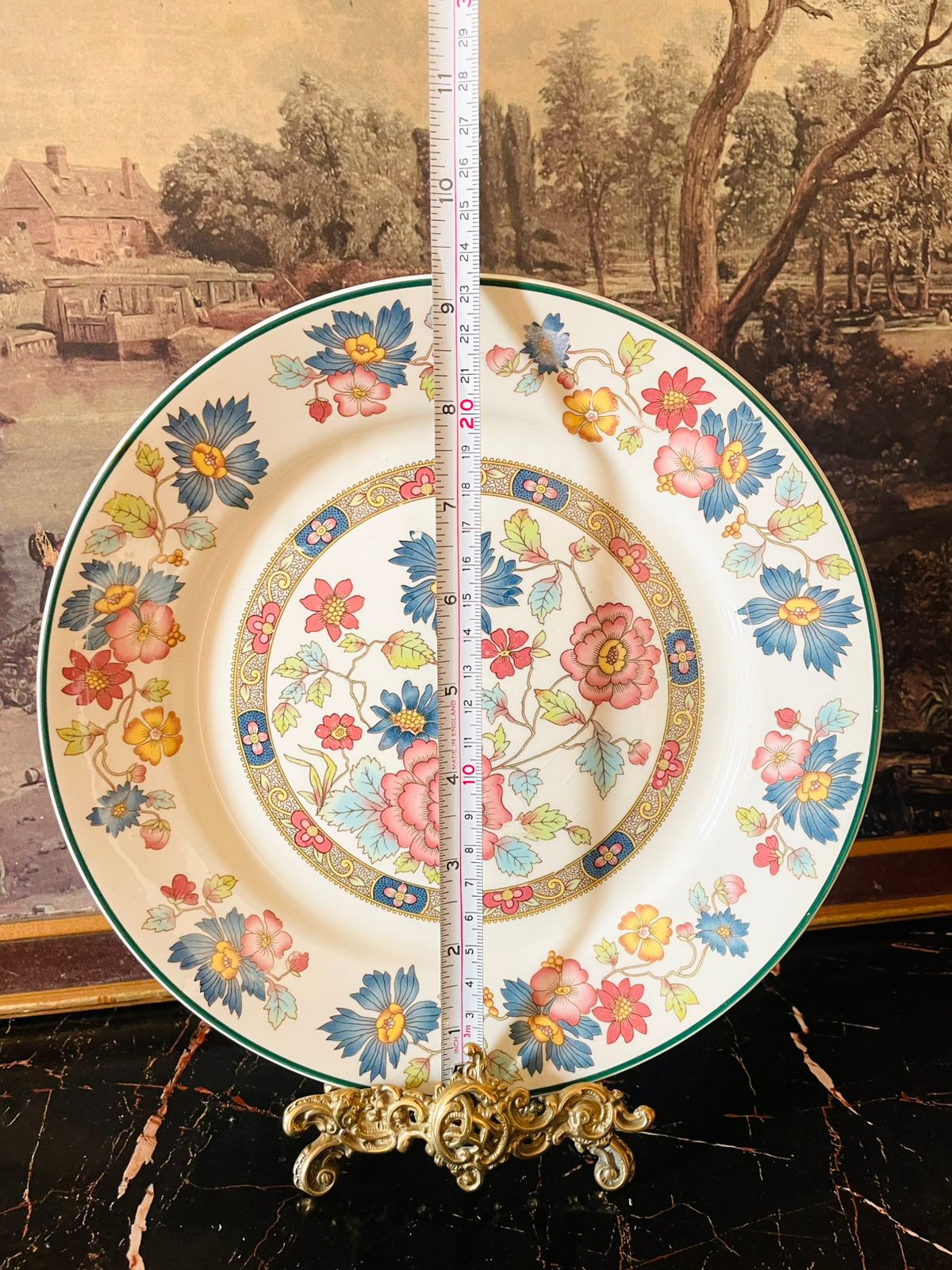Myott “Orient”decor Plate – Dynasty Collection, Staffordshire England | Vibrant Oriental Floral Pattern
