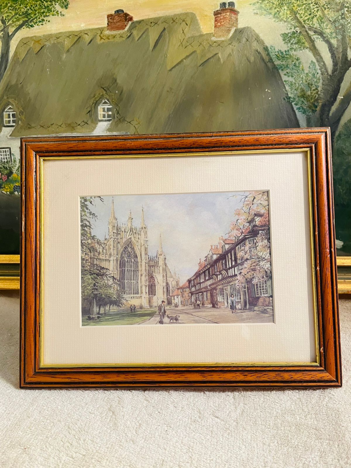 Set of 2 Original Watercolor Painting frames by Pat Bell – St. William’s – Framed Artwork