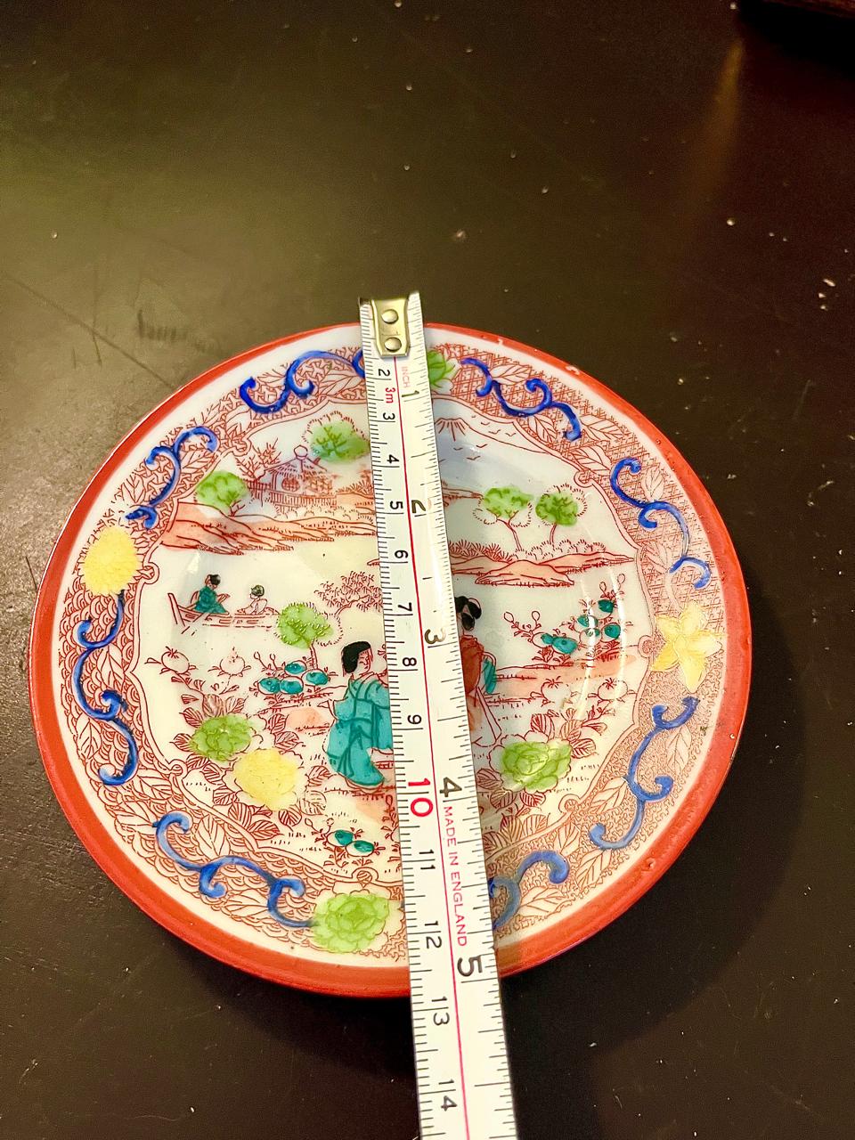 Vintage Chinese Scenic Porcelain decorative Plate – 5 Inch
