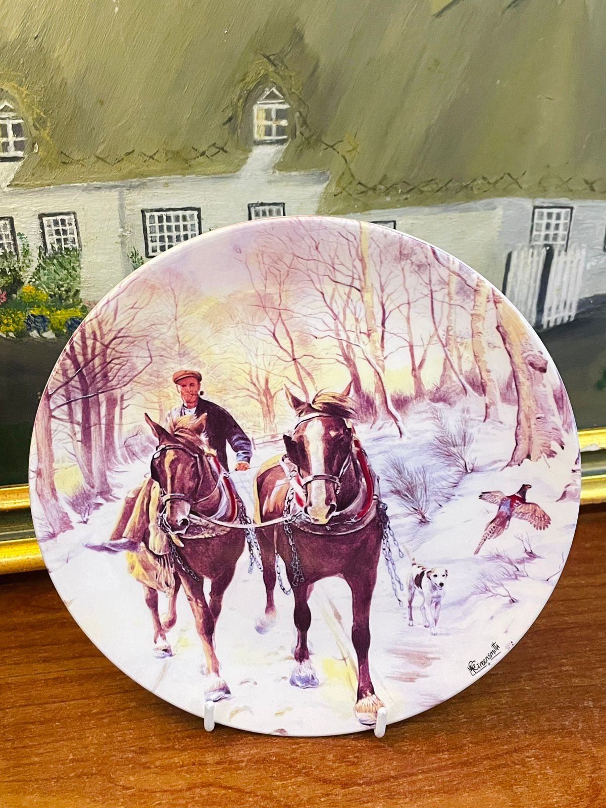 Wedgwood “Working Horses” Series Plate | 8" | Fine English