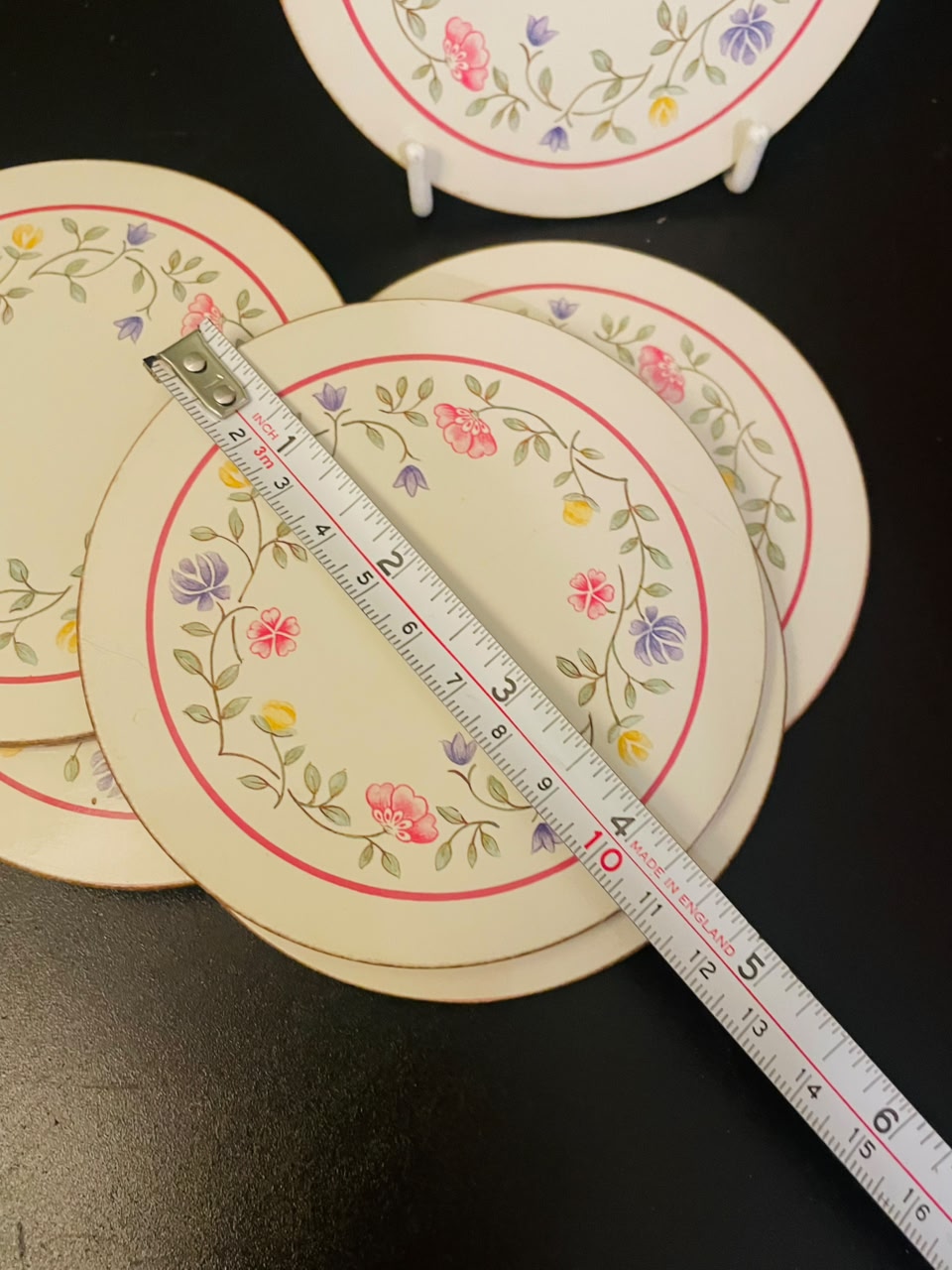 Johnson Cloverleaf Traditional Floral Coasters Set of 6