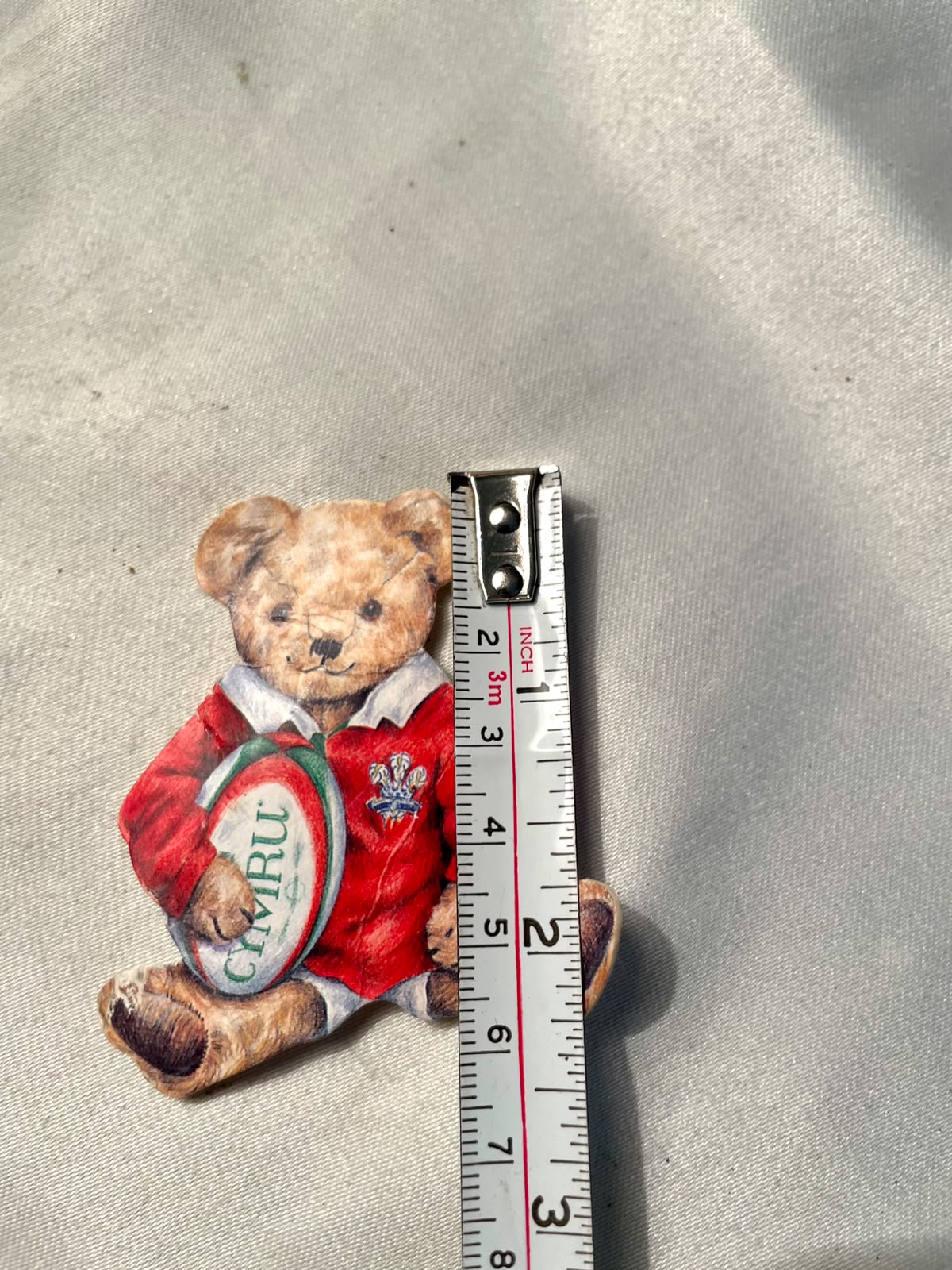 Welsh Rugby Teddy Bear Fridge Magnet – 2.5 in
