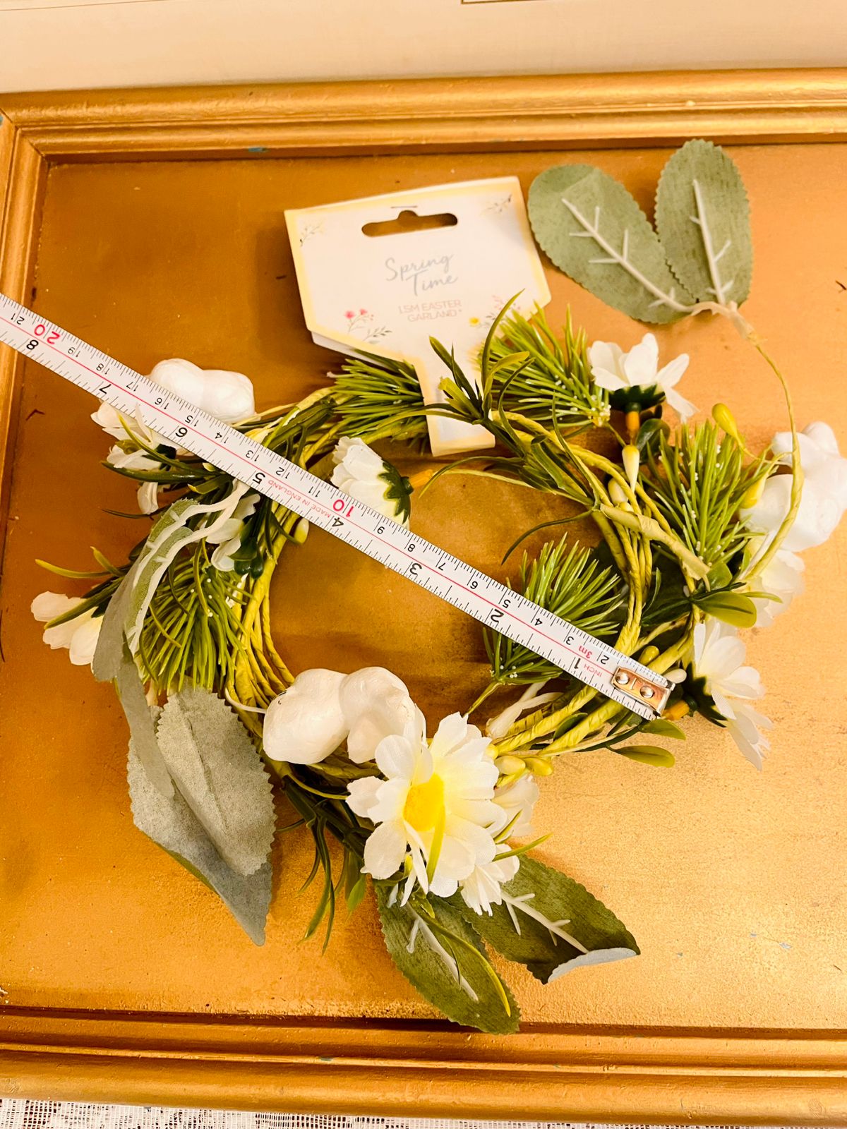 Spring Time Easter Floral Wreath 7"