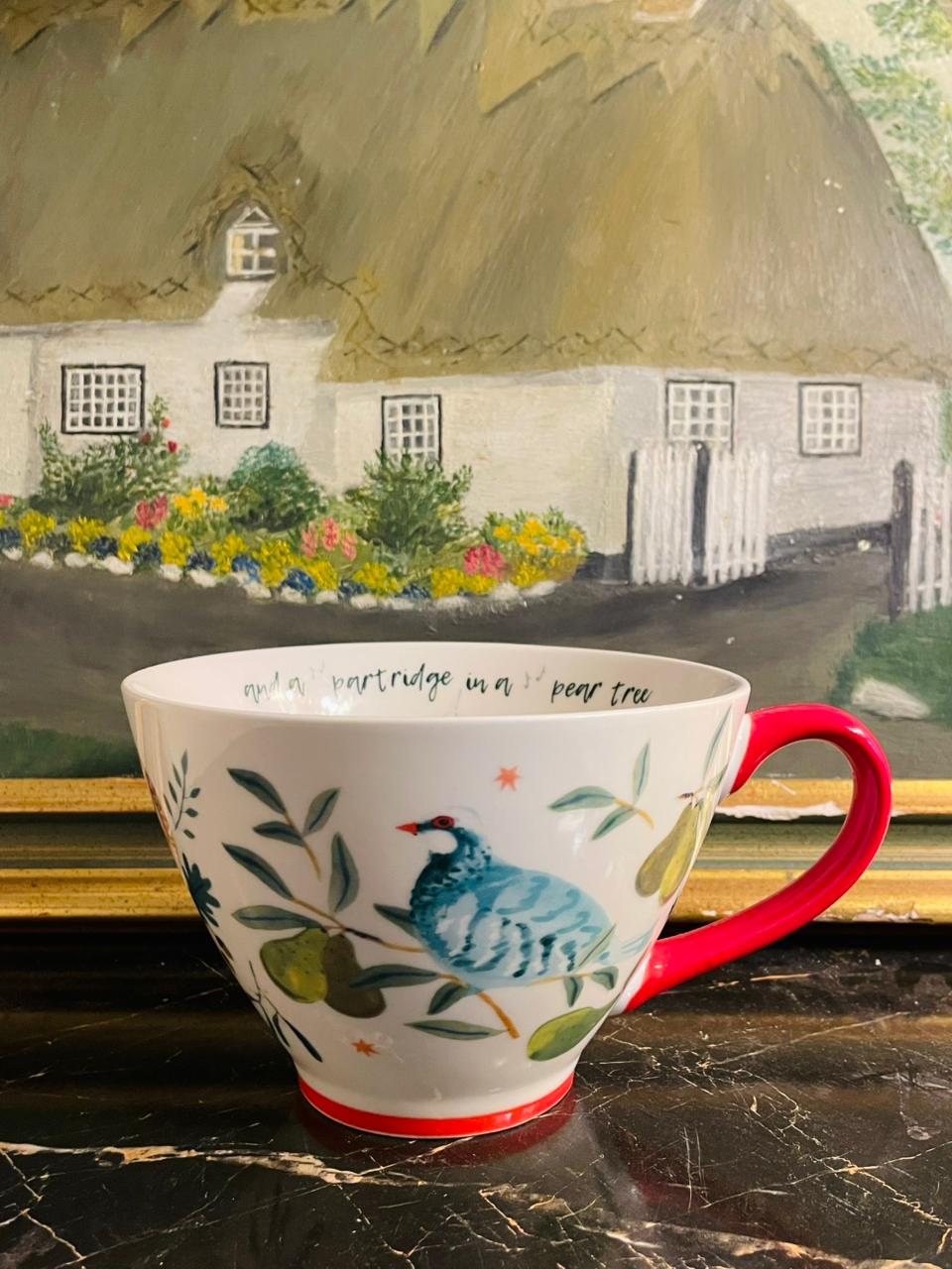 Hand Painted mug , Tea mug, Coffee mug , Soup Mug Oven Safe, bone china , England