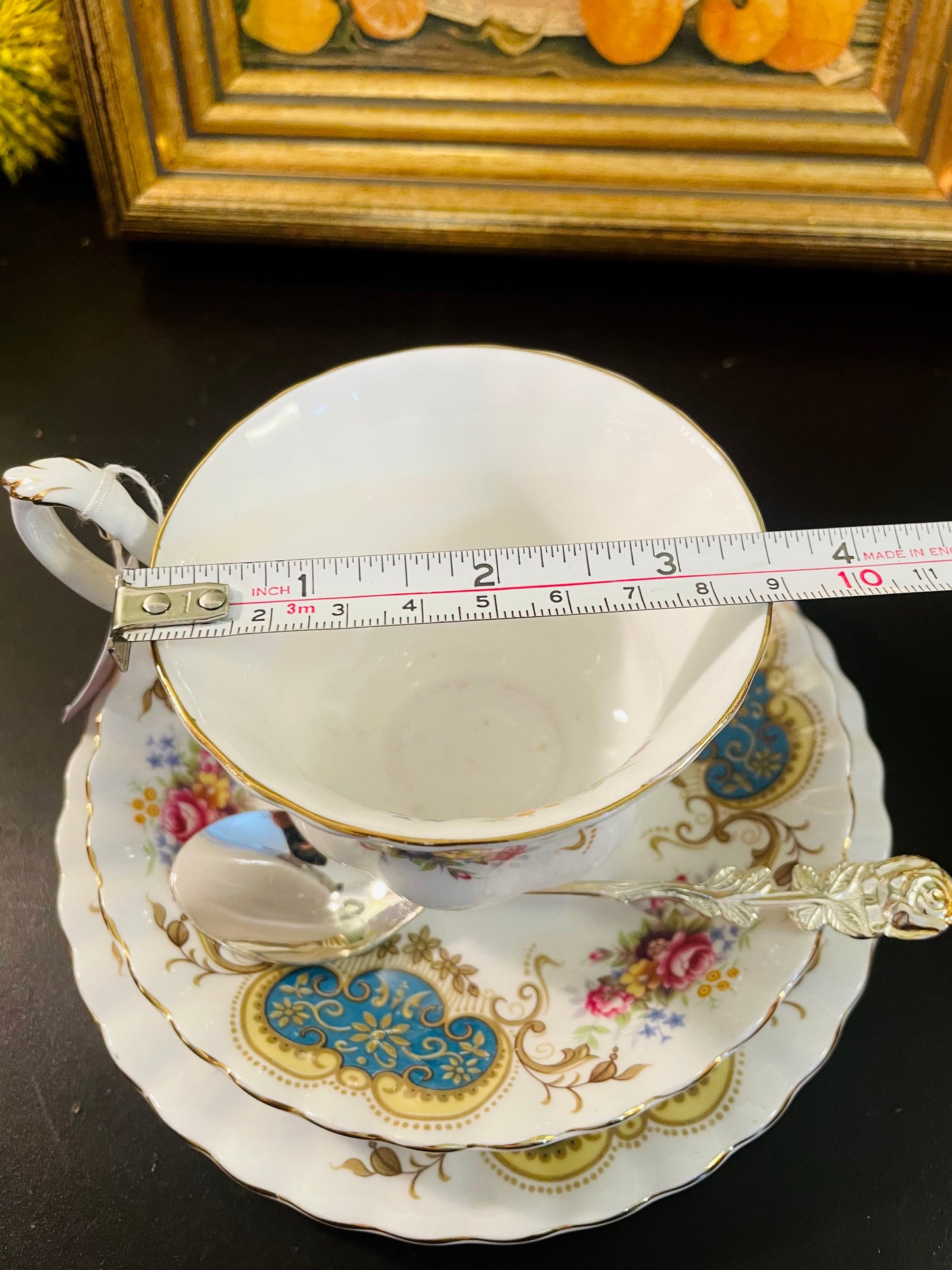 Vintage Royal Albert Berkeley Bone China Trio with Spoon