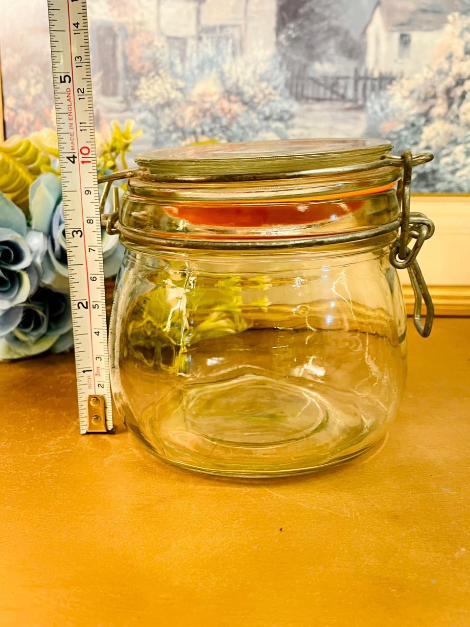 Mini Airtight Glass Jar Clip Lock Small Storage Container