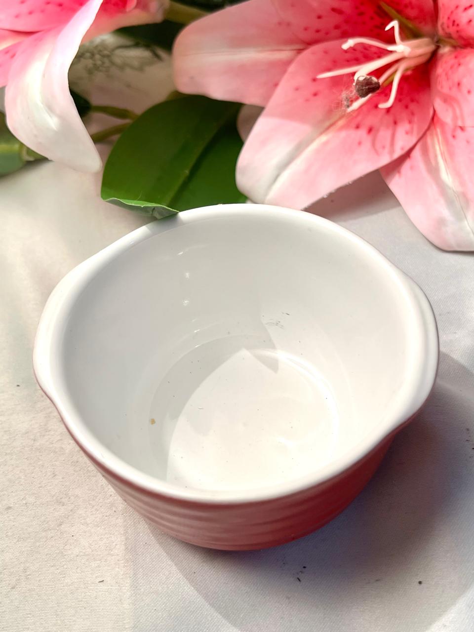 Small White Ceramic Bowl / Ramekin Approx. 10 cm