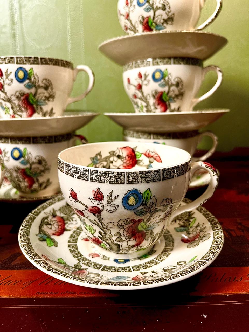 John Bros Indian Tree Fine Bone China Tea Set | 13 Pieces | England