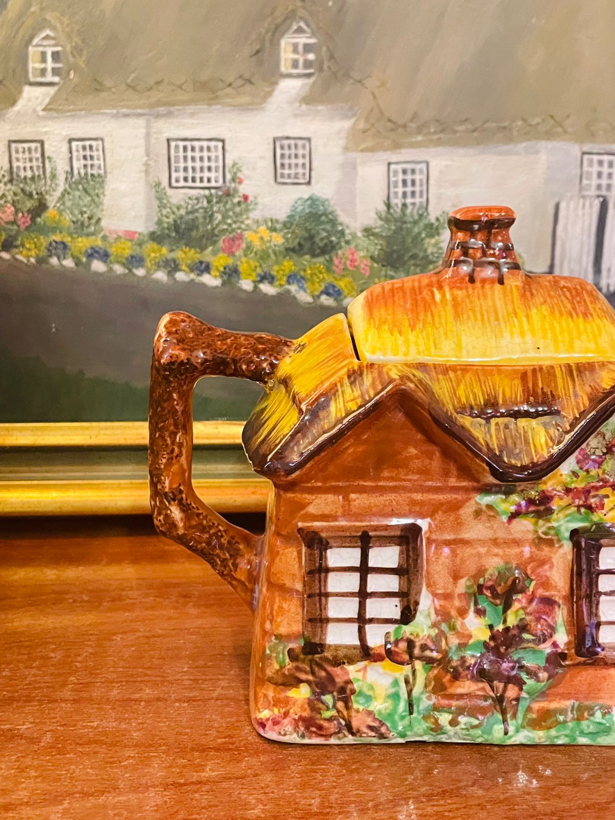 Vintage Price Kensington “Ye Olde Cottage” Teapot – English Cottage Ware 1960s Ceramic Collectible