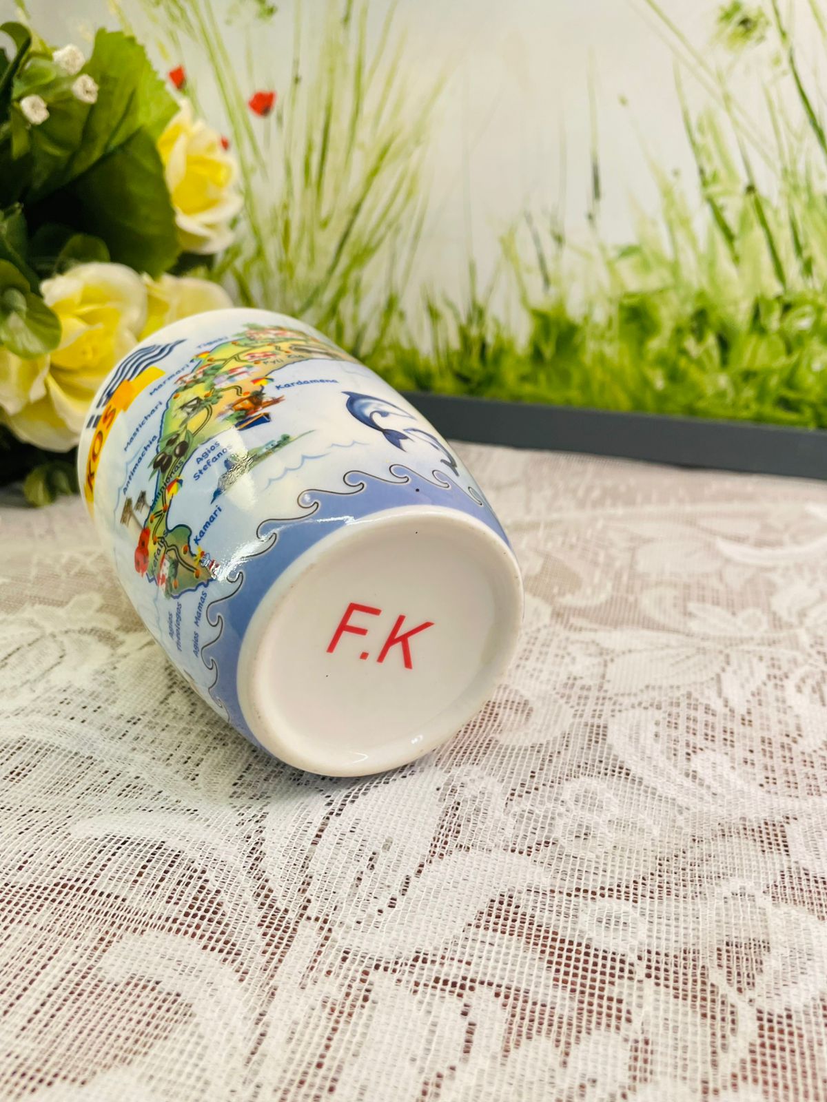Kos Greece Souvenir Ceramic Mug | Coastal Travel Cup