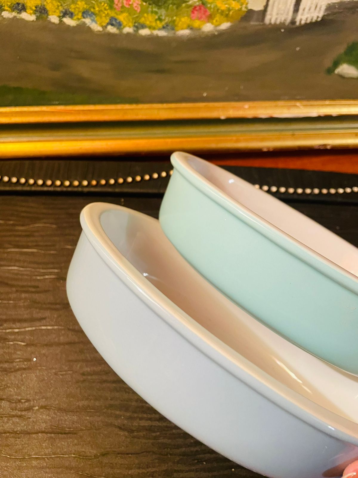 Pair of Vintage Lasagna Dishes, Oven Safe, 6"