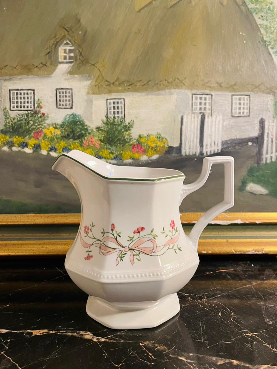Johnson Brothers Eternal Beau Milk Jug & Sugar Bowl Set – Vintage England