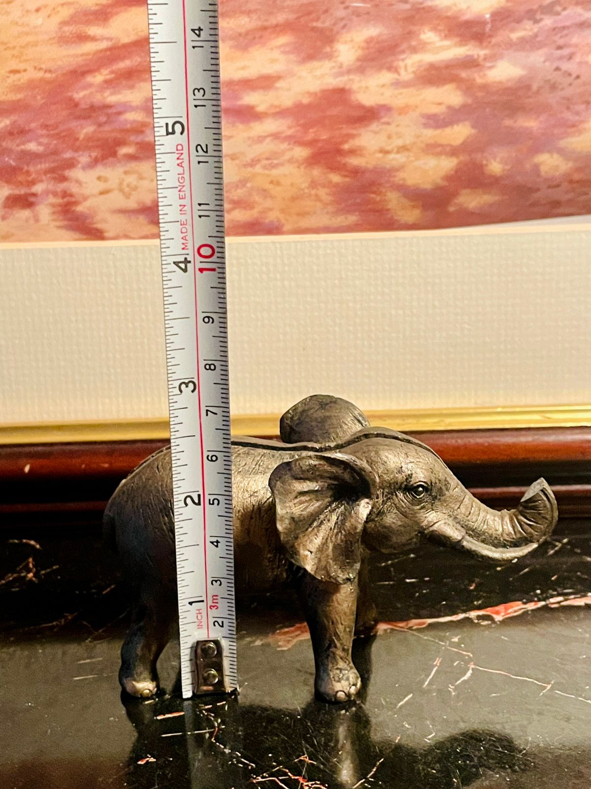 Vintage Brass Elephant Figurine – England