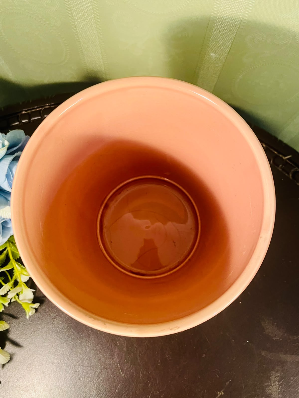 Peach Textured Ceramic Planter Pot – 5 Inch