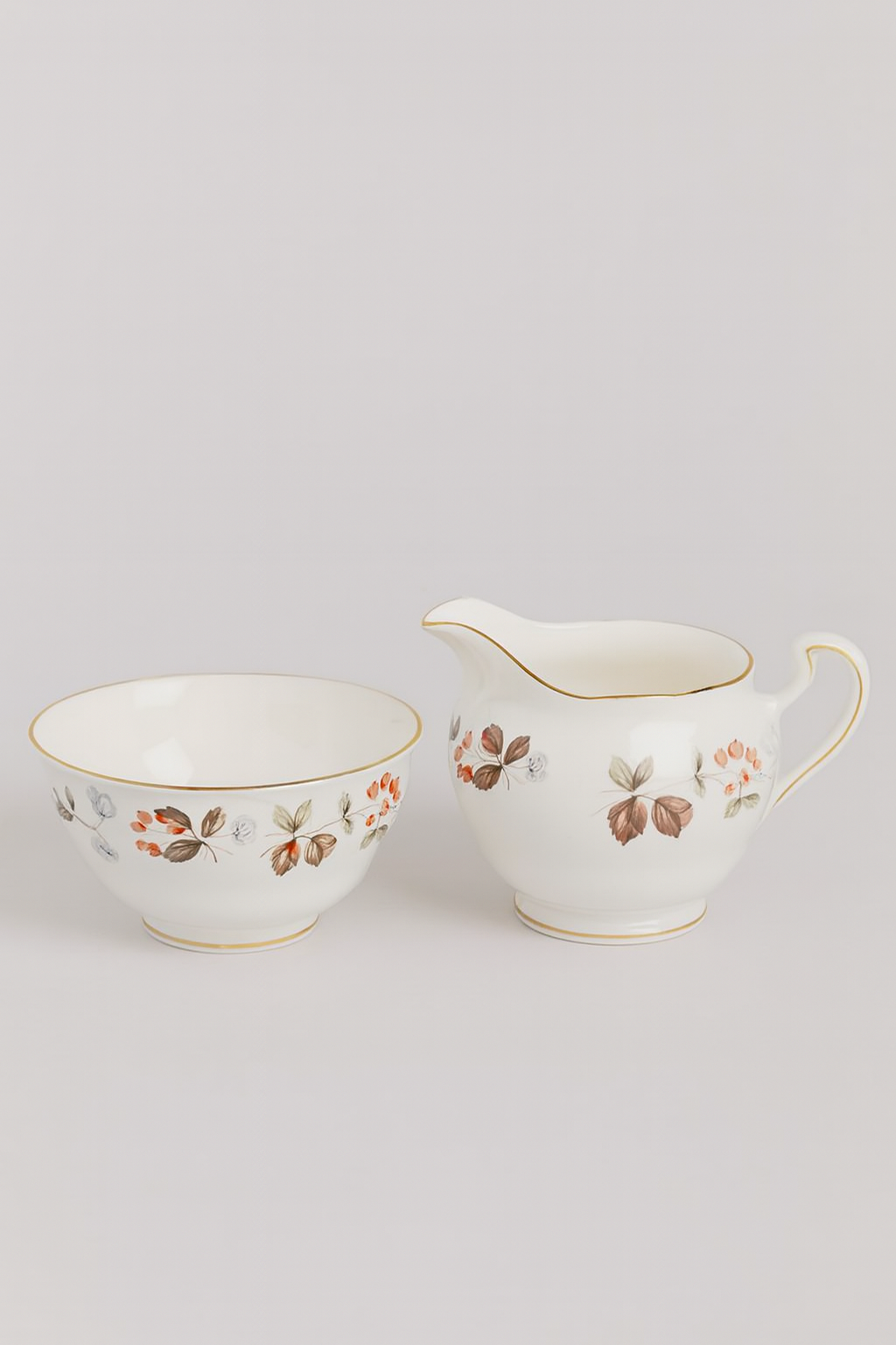 Wedgwood Hathaway Rose Creamer & Sugar Bowl – Fine Bone China England