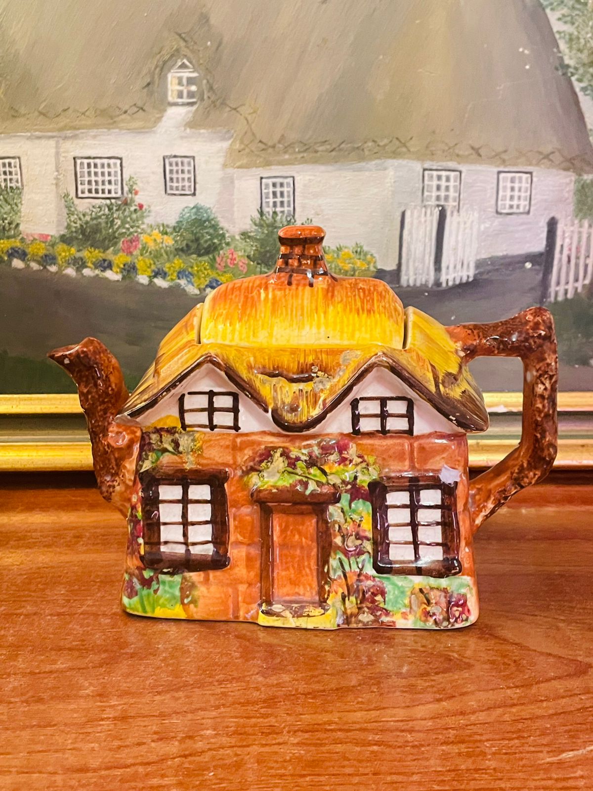Vintage Price Kensington “Ye Olde Cottage” Teapot – English Cottage Ware 1960s Ceramic Collectible