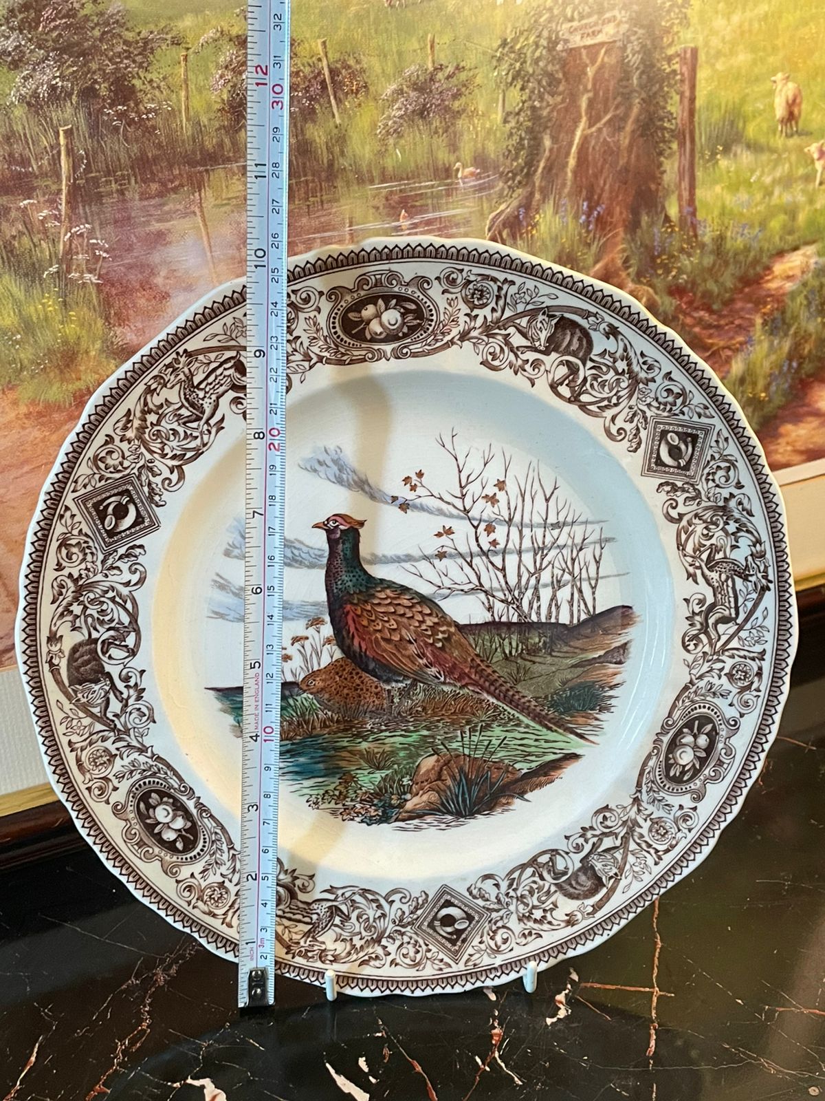 Mason’s Patent Ironstone Game Birds The Pheasant Decorative Plate – England