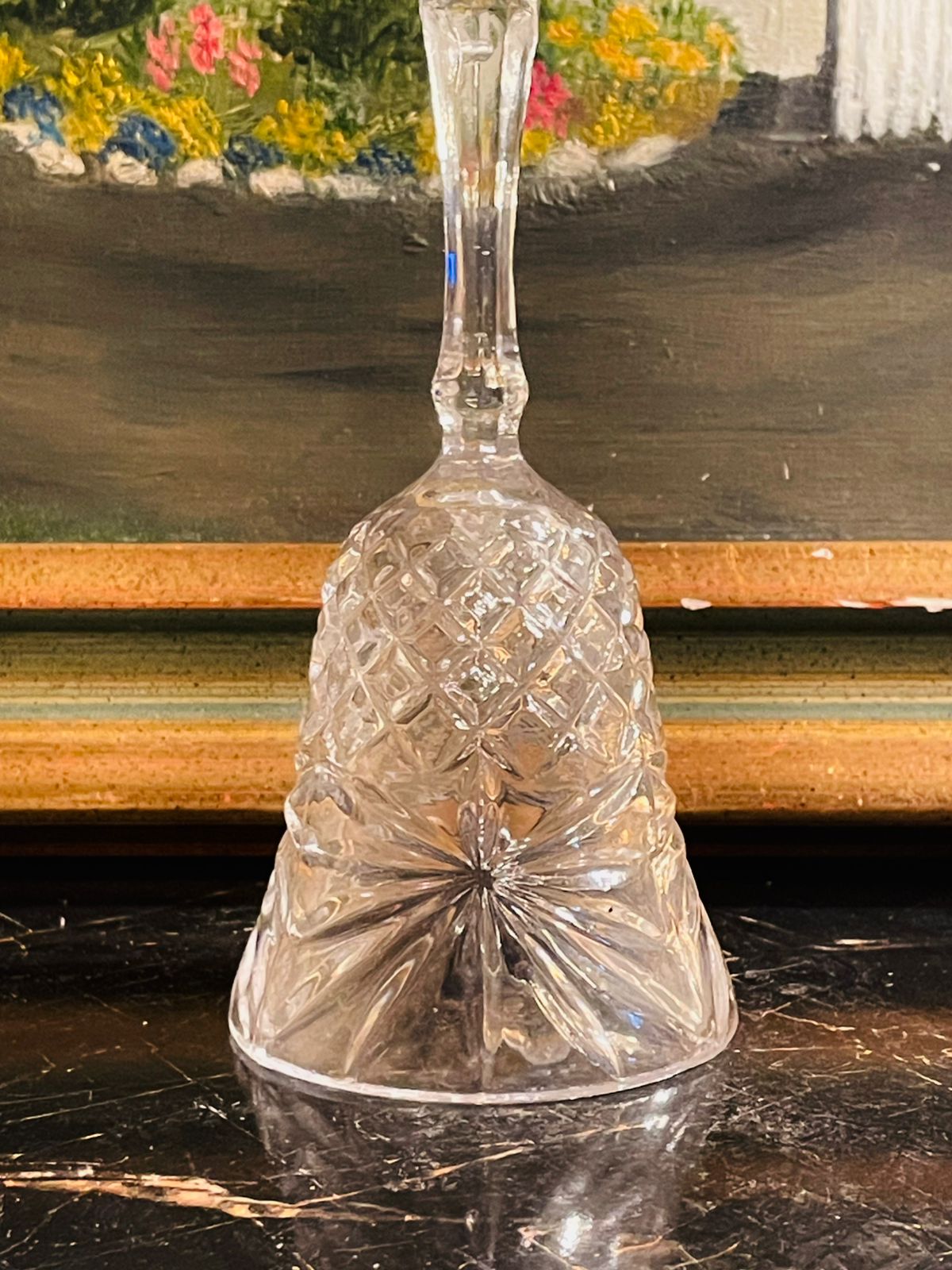 Vintage Crystal Dinner Bell – Crystal Cut Bell Made in France