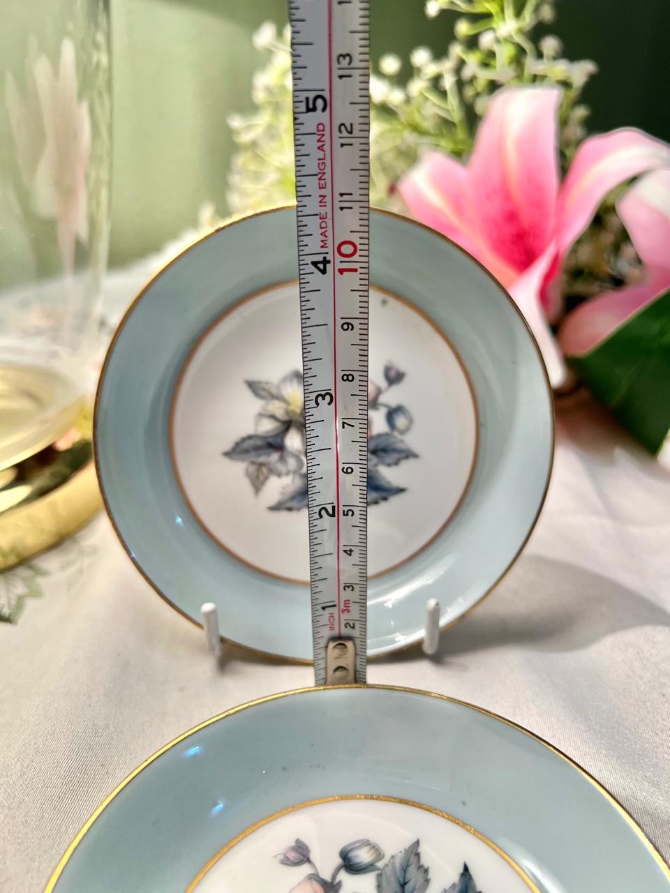 Royal Worcester Woodland Fine Bone China Floral Dishes Set of 2 10 cm
