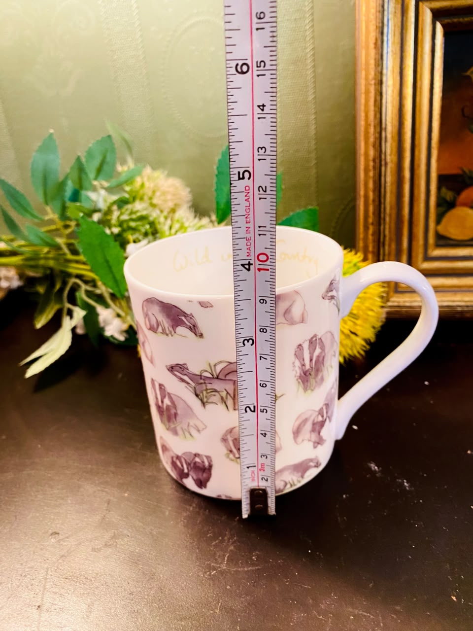 Wild in the Country Badger Fine Bone China Mug 4.5 Inch
