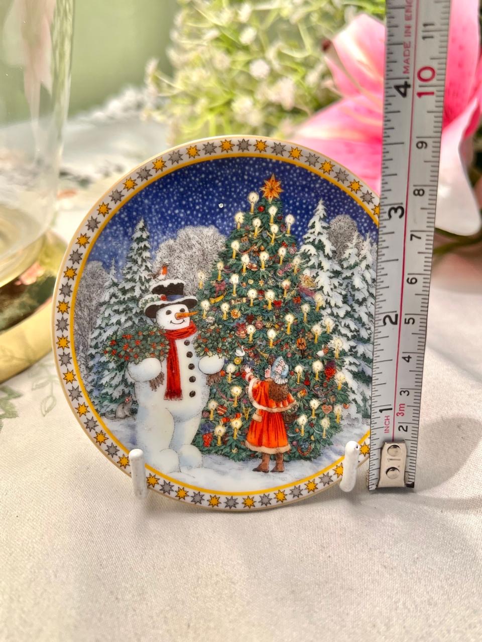 Royal Worcester The Snowman Christmas Wall Plate 10 cm