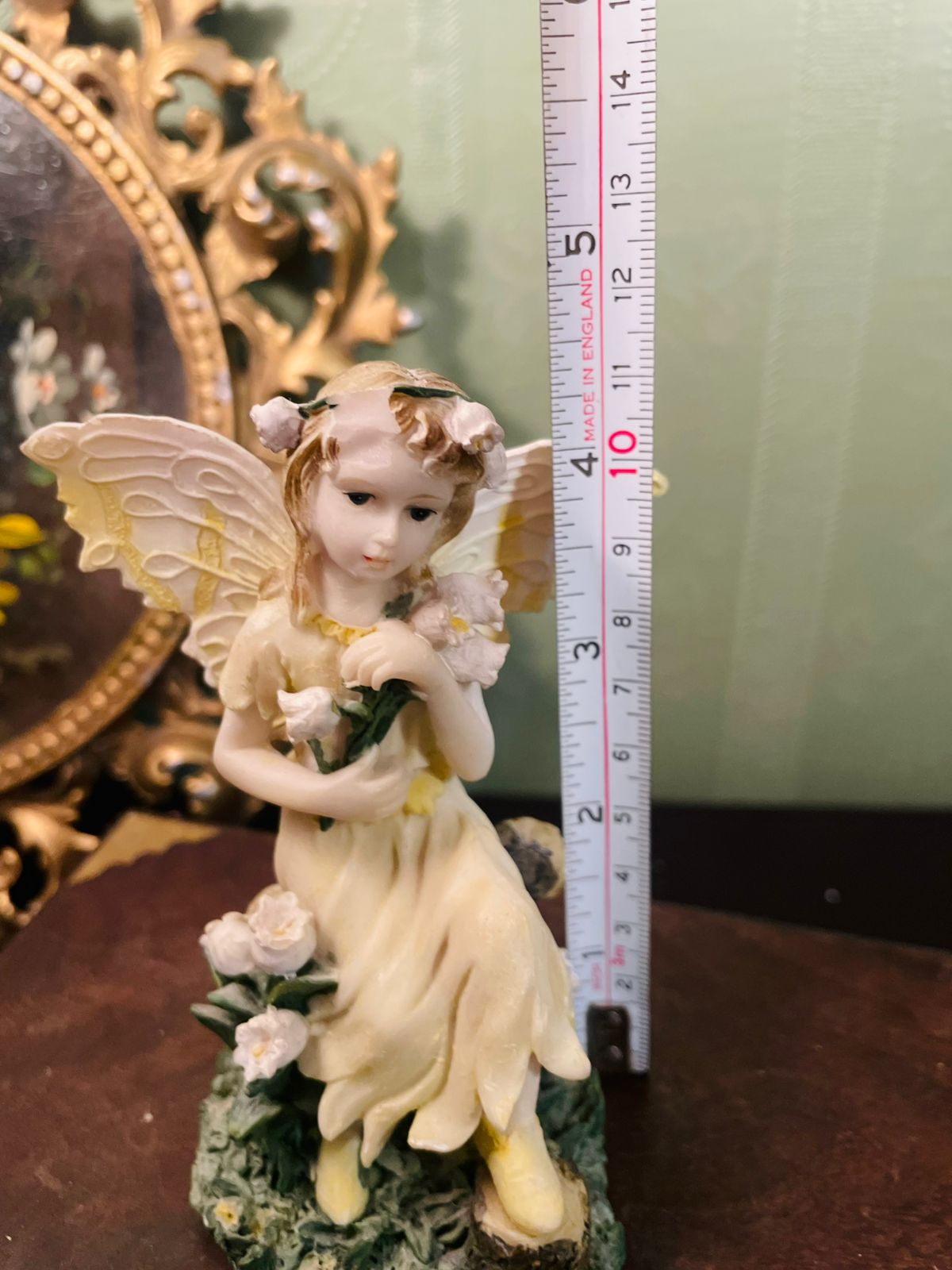 Vintage Fairy Figurine 4 Inch Floral Angel Collectible