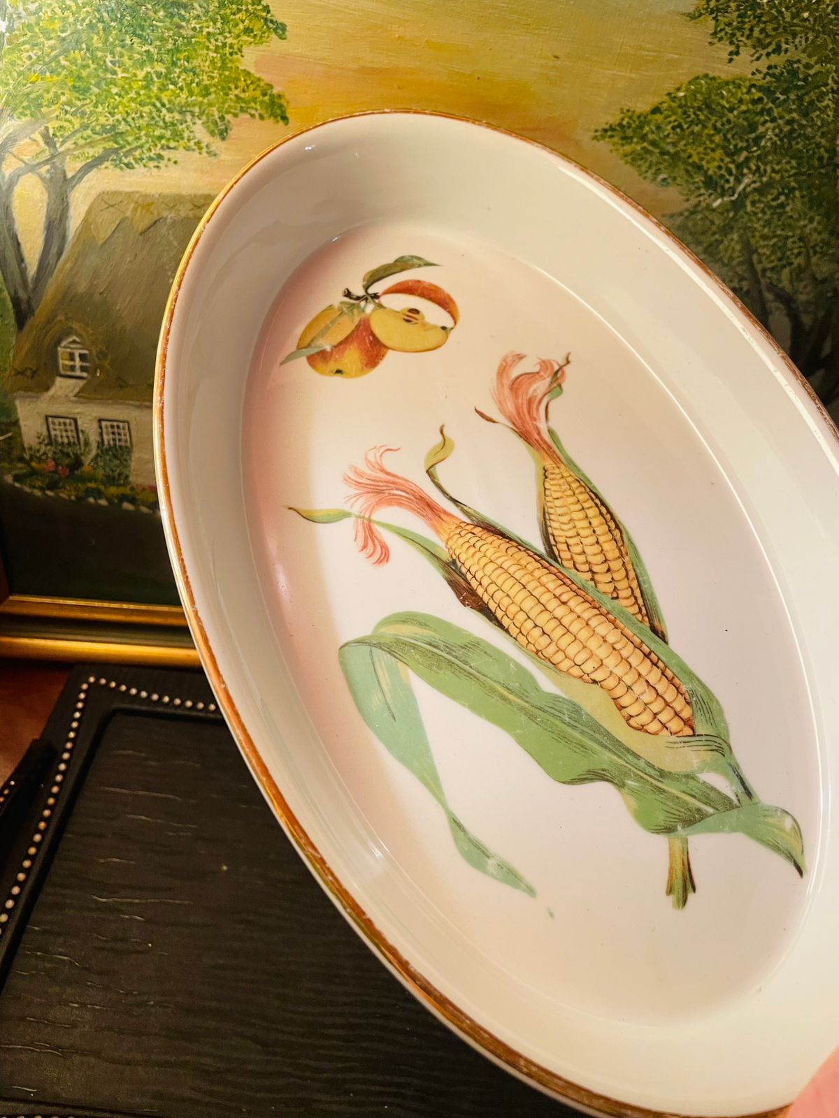 Royal Worcester oval platter, Ceramic Oven Safe, England