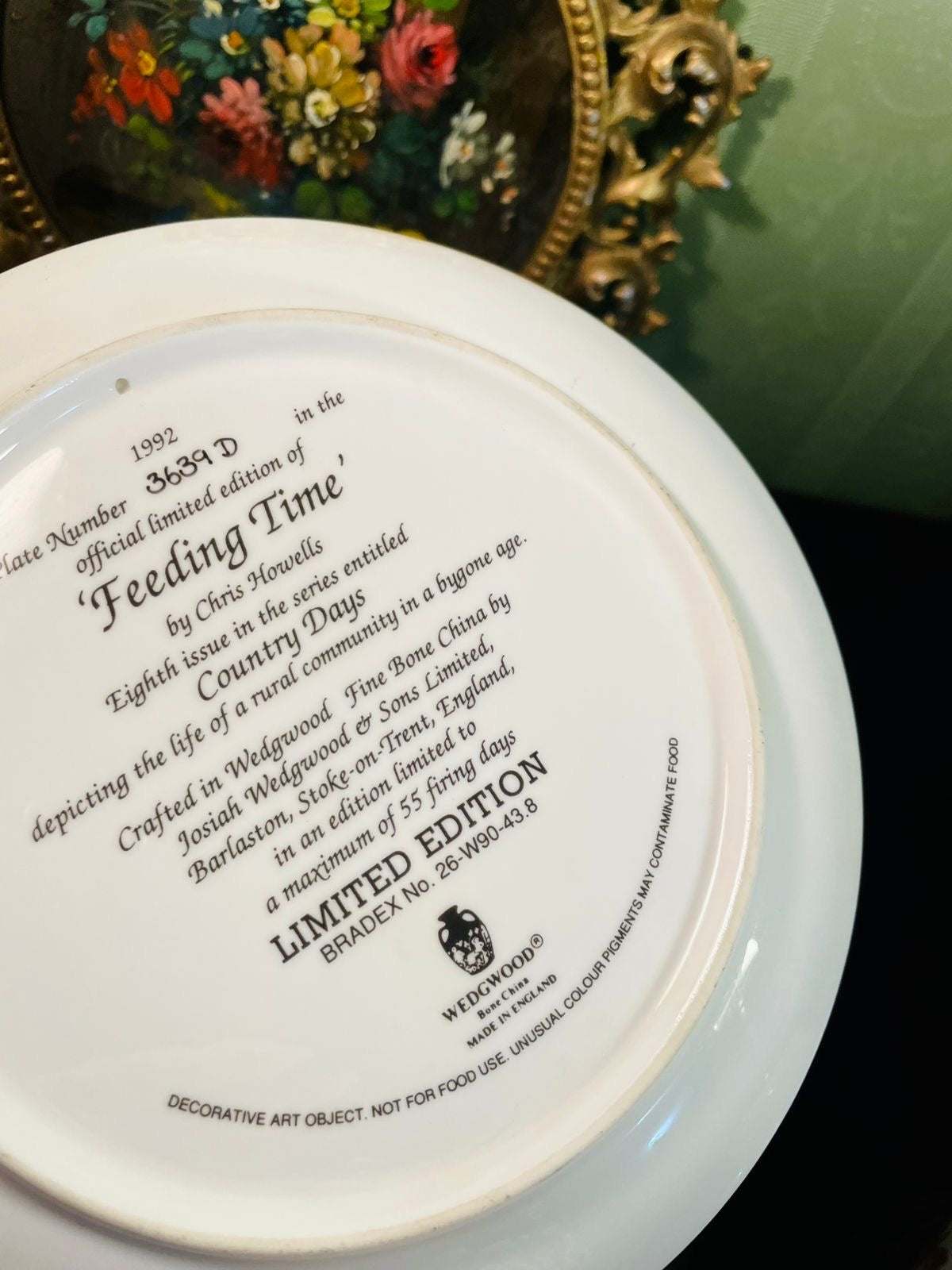 Wedgwood Feeding Time Limited Edition Decorative Plate