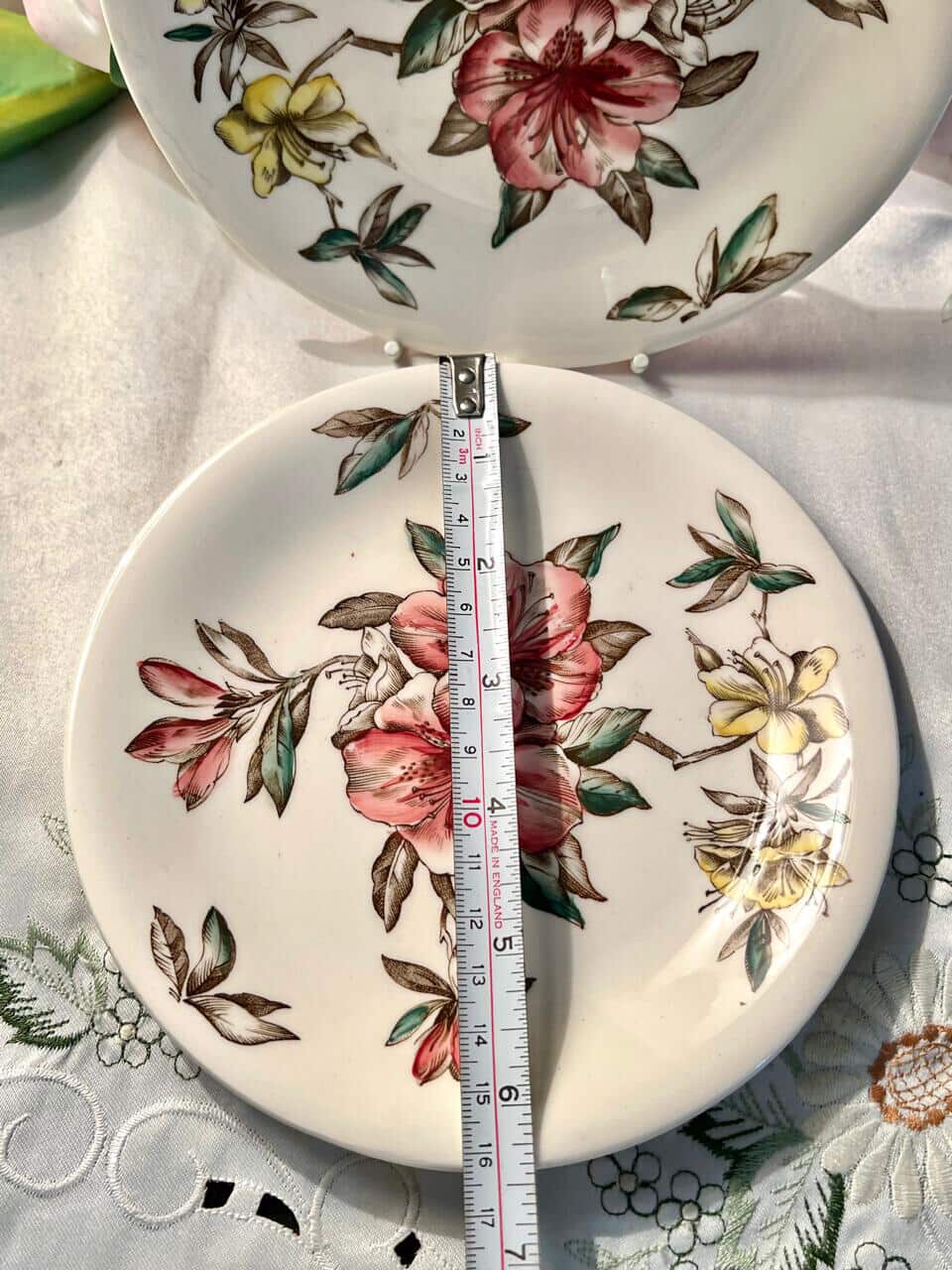 Johnson Bros Azalea 2-Piece Floral Decor Plates Set of 2 17 cm