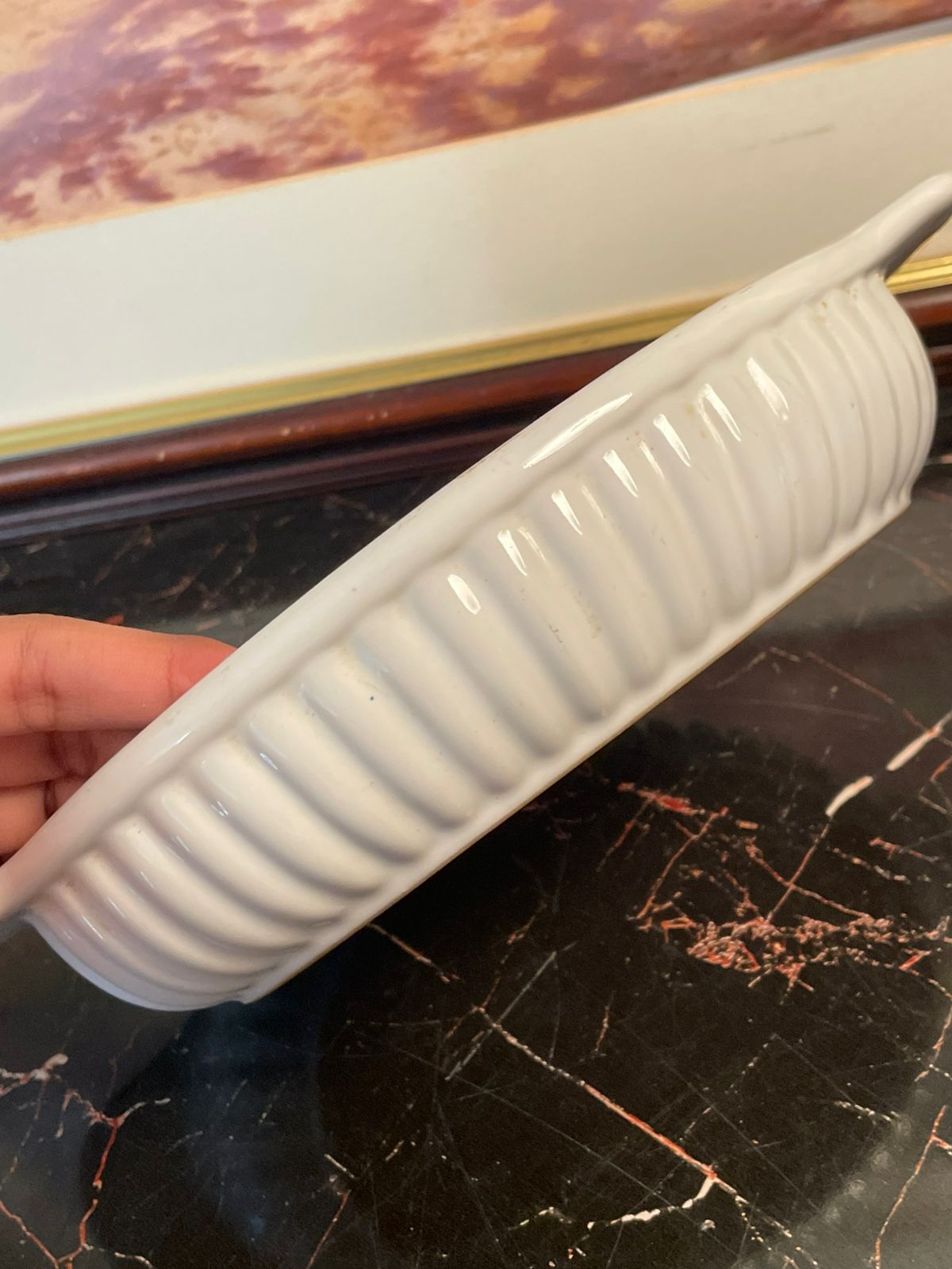 Classic White Oval Ceramic Baking Dish