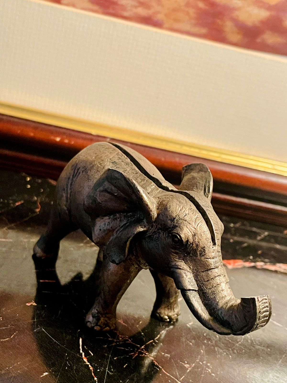 Vintage Brass Elephant Figurine – England