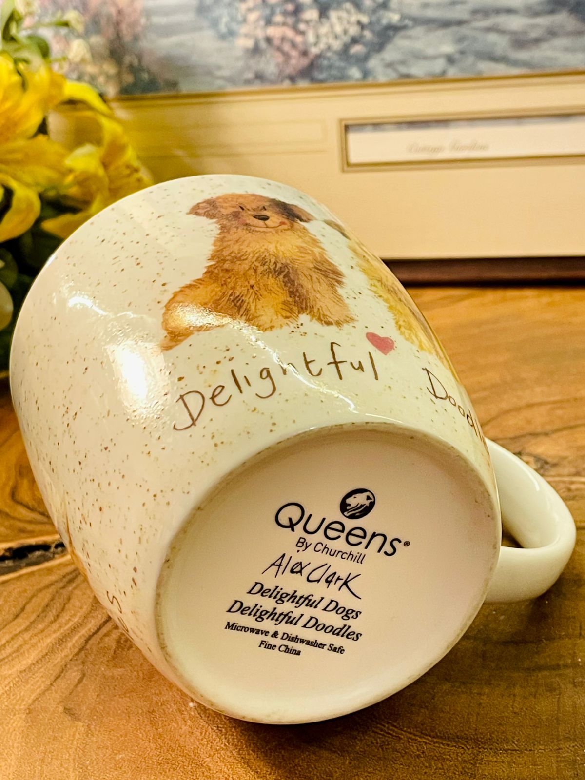 Queens Alex Clark Delightful Dogs Fine China Mug