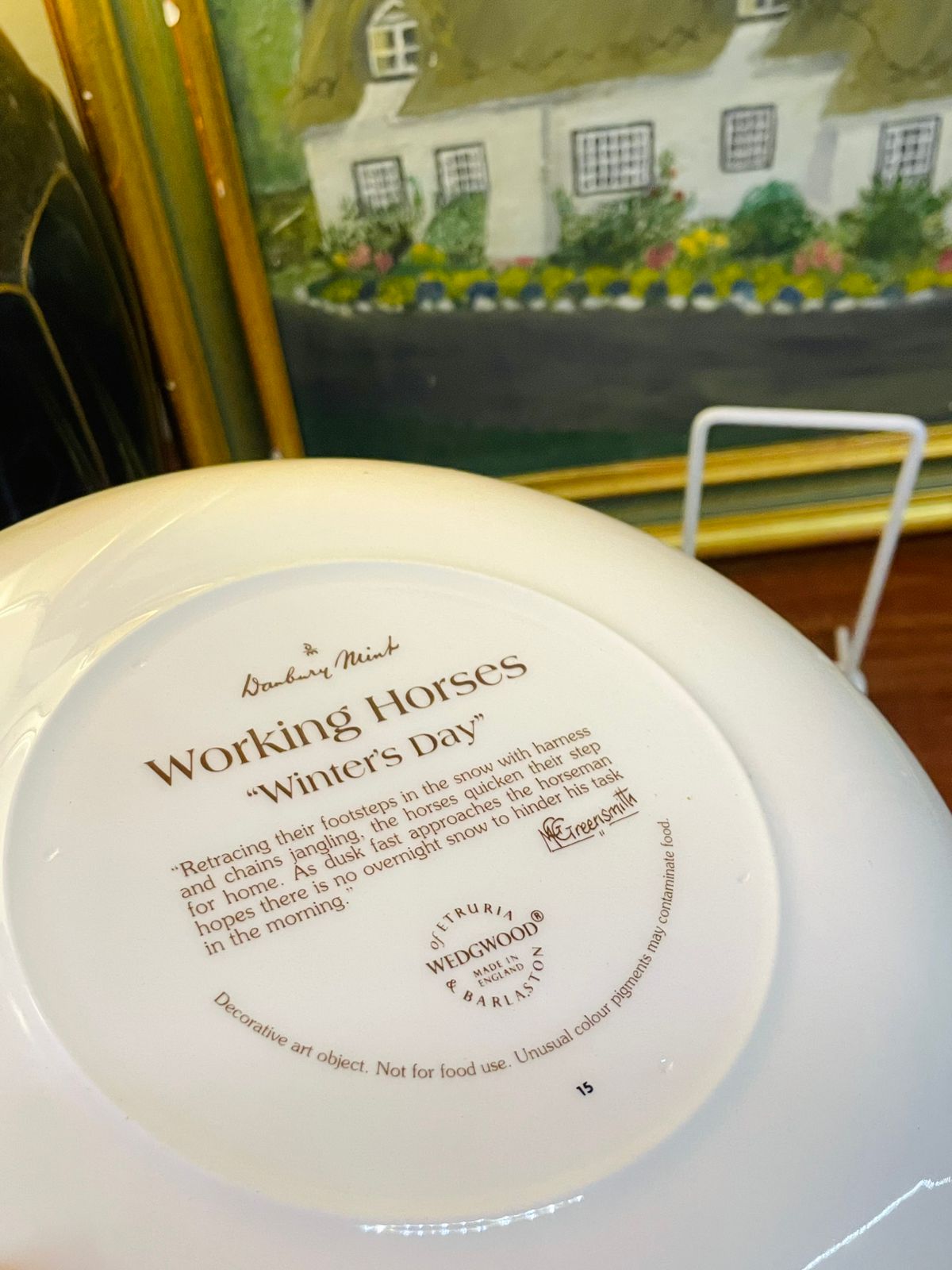 Wedgwood “Working Horses” Series Plate | 8" | Fine English