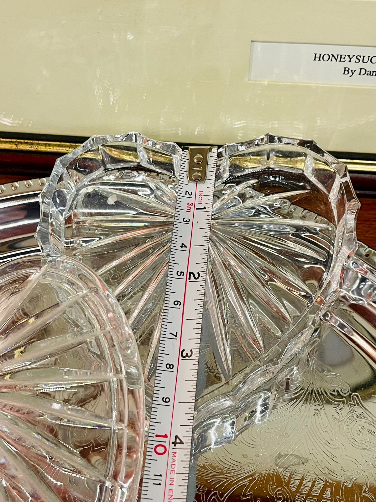 Vintage Heart-Shaped Crystal Trinket Box – Jewelry & Keepsake Storage