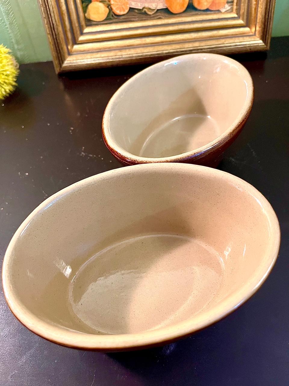 Pearson’s 2-Piece Brown Oven-Safe Oval Dish Set 6-Inch