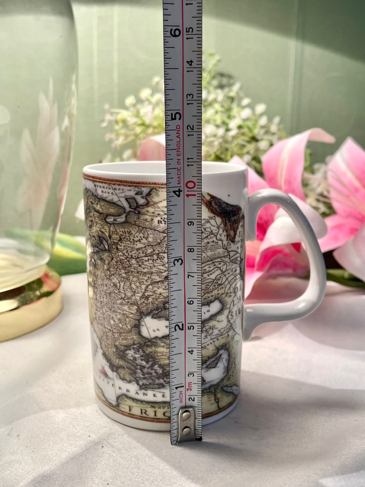 Staffordshire Fine Bone China Admiralty Map Mug 10.5 cm